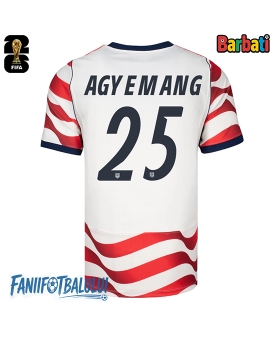 Statele Unite Patrick Agyemang #25 Tricou Fotbal Replică Mondial 2026 Barbati Acasa Statele Unite Patrick Agyemang #25 Tricou Fotbal Replică Mondial 2026 Barbati Acasa